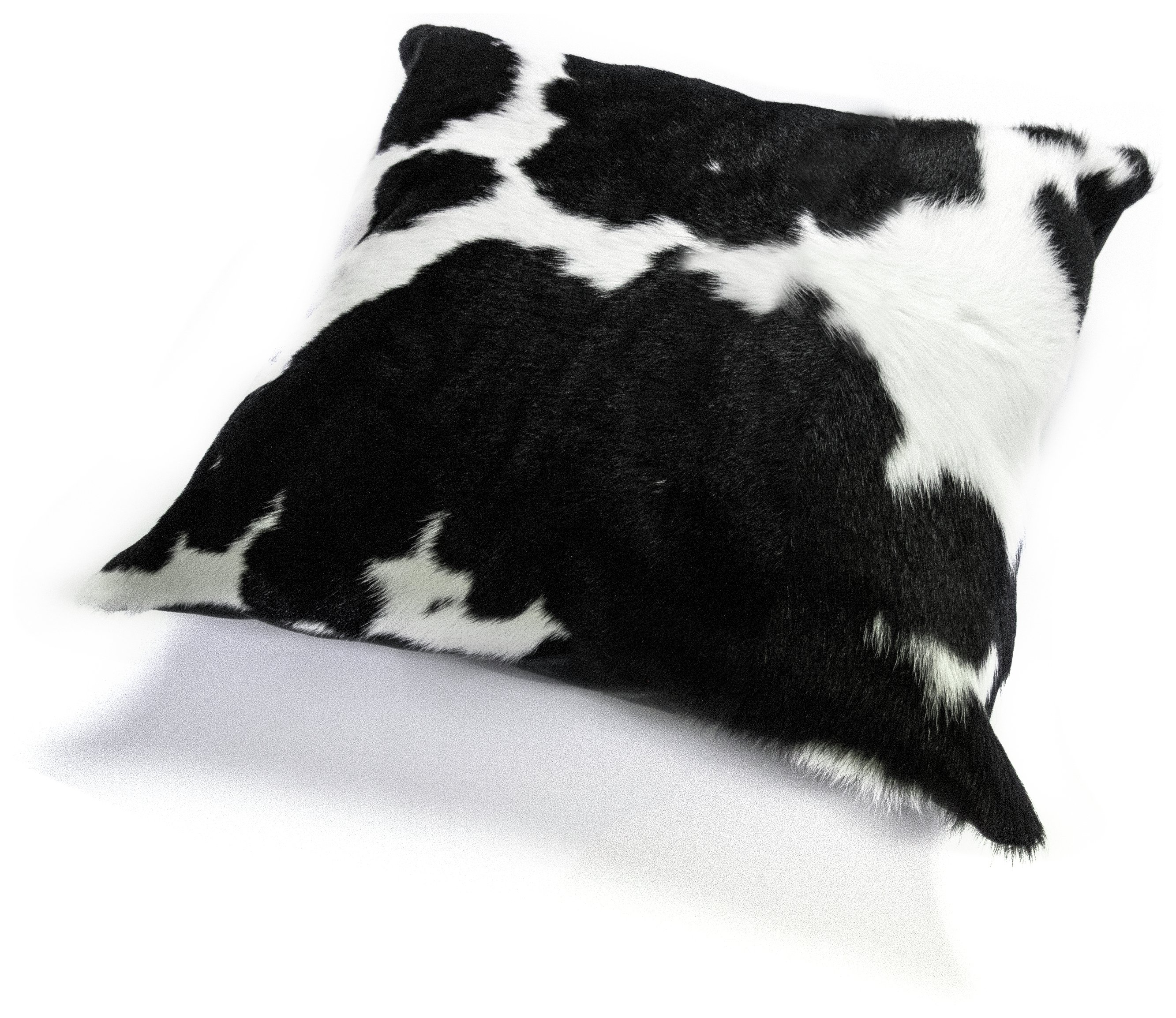 Bowron Sheepskins Cow Hide Cushion - Black and White.