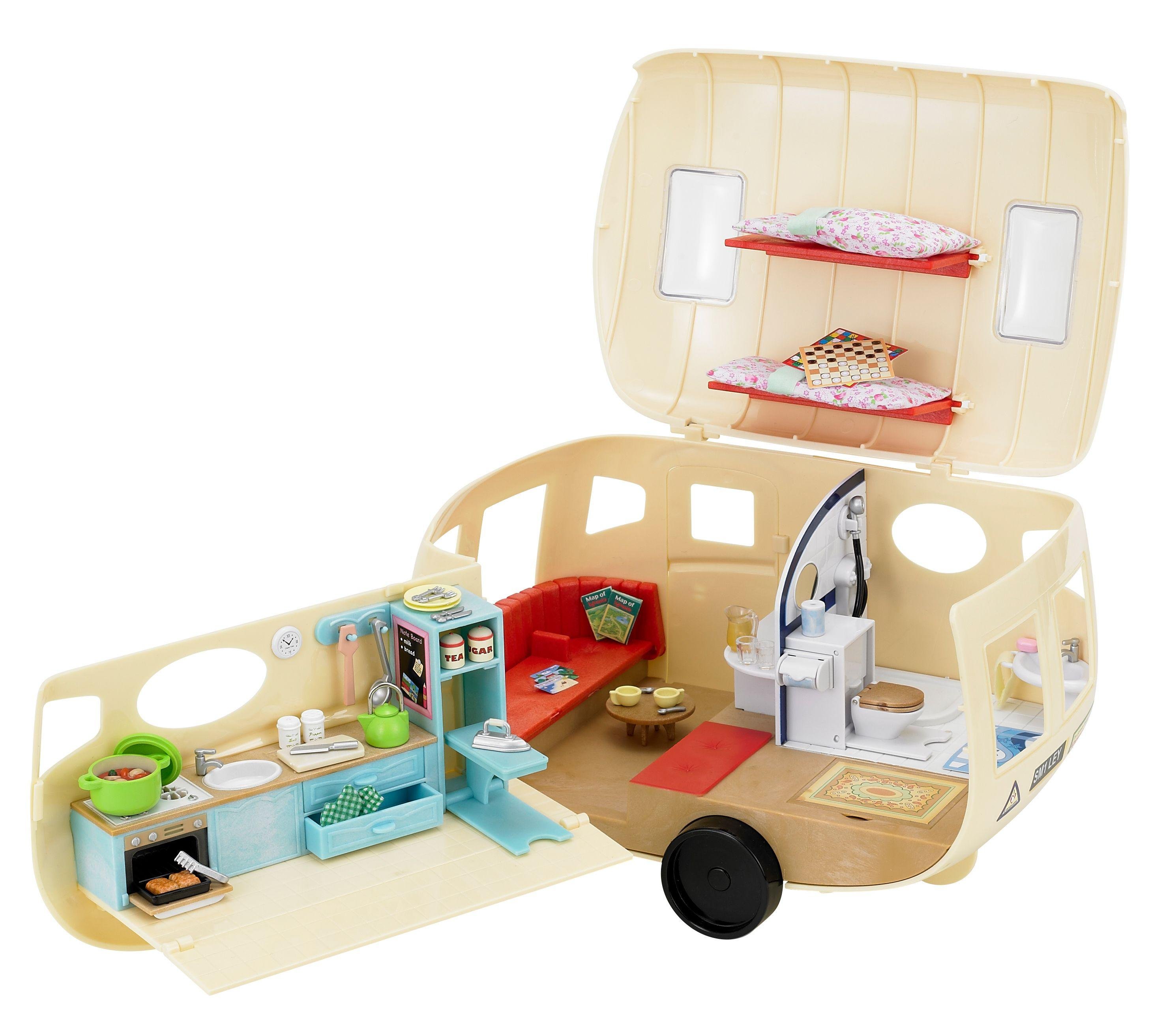 Sylvanian families большая кровать и тумбочка