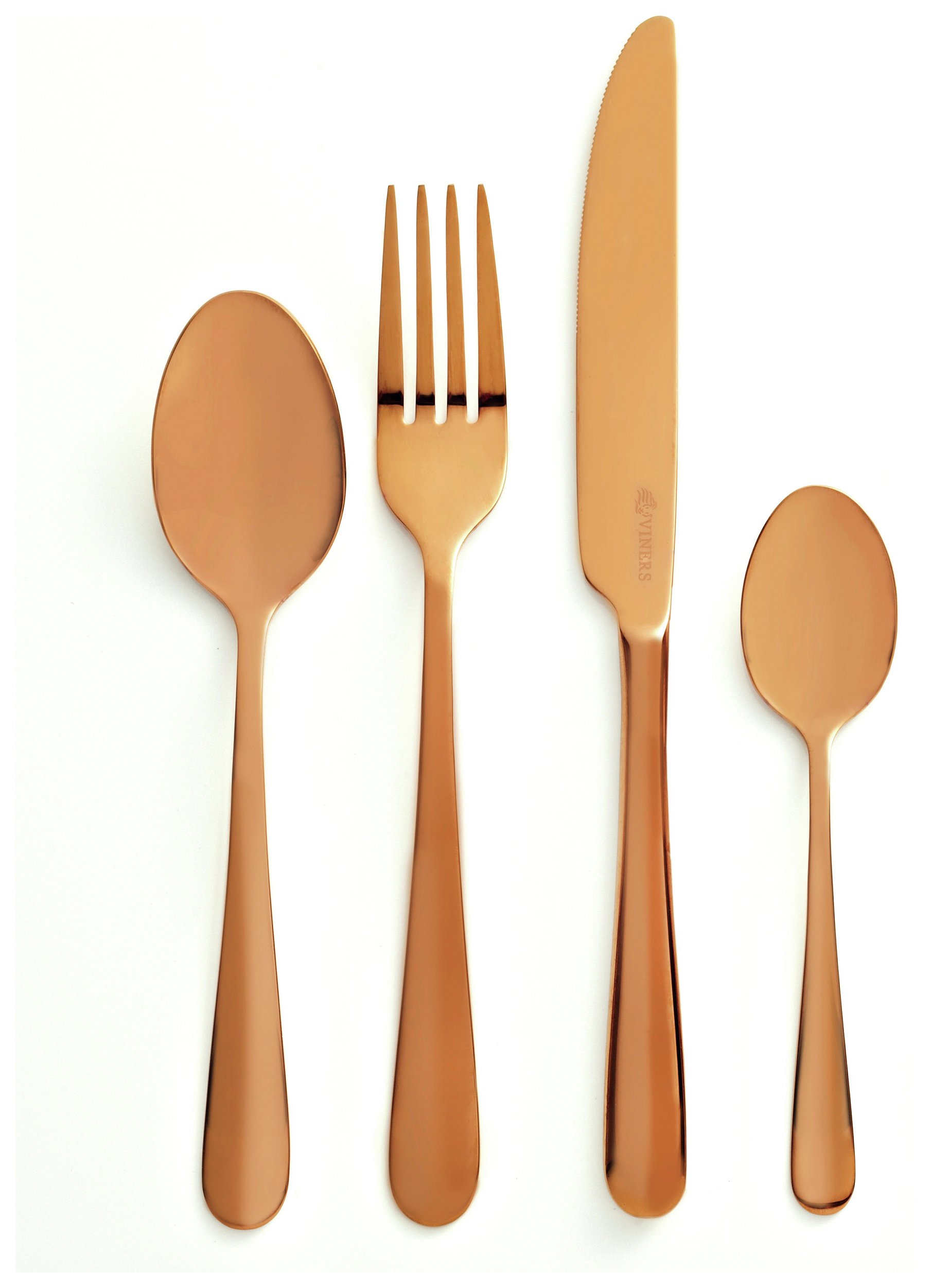 Viners Rose Gold Titanium 16 Piece Boxed Cutlery Set. Review