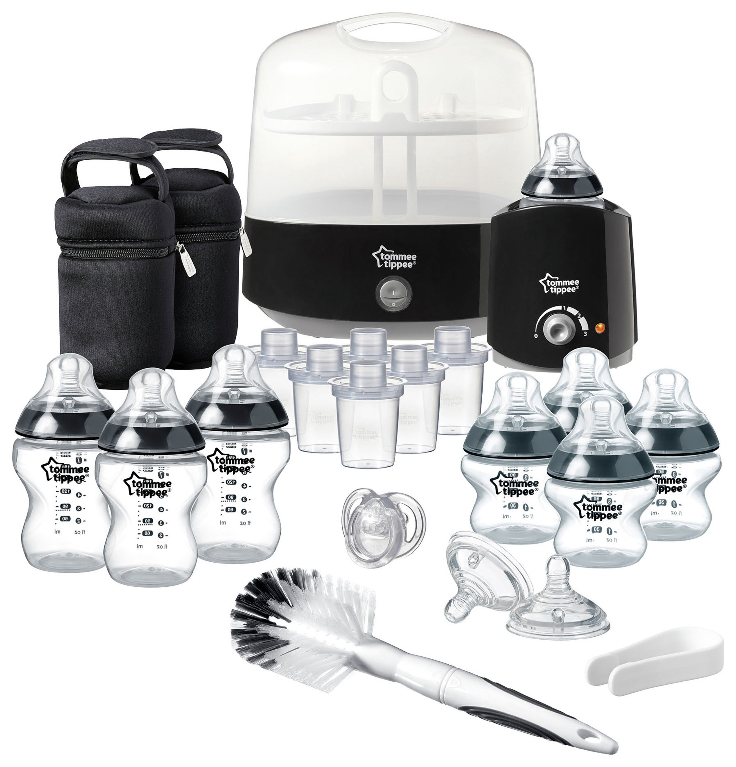 Tommee Tippee Black Complete Feeding Set