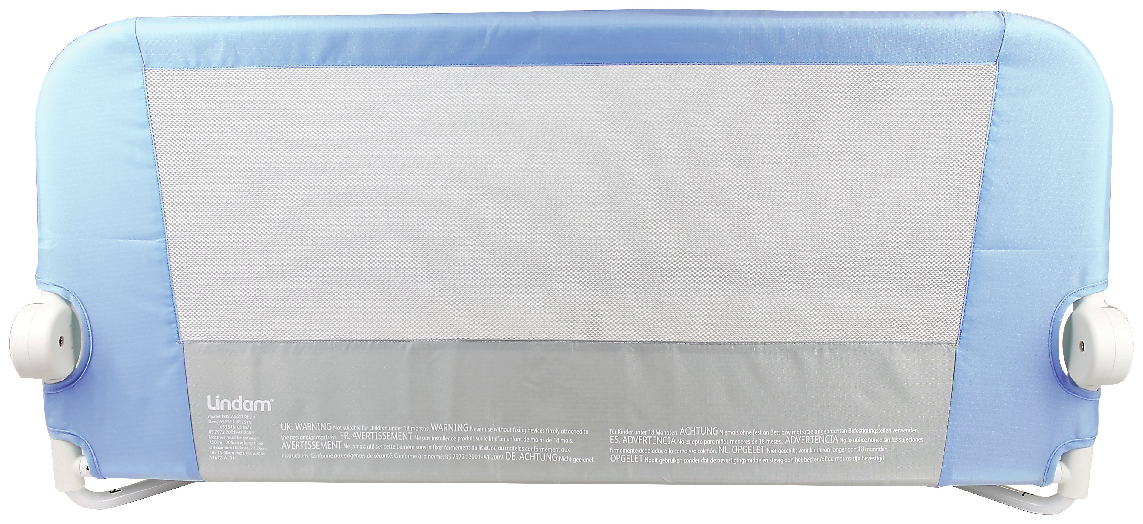 Lindam Easy Fit Bed Guard - Blue