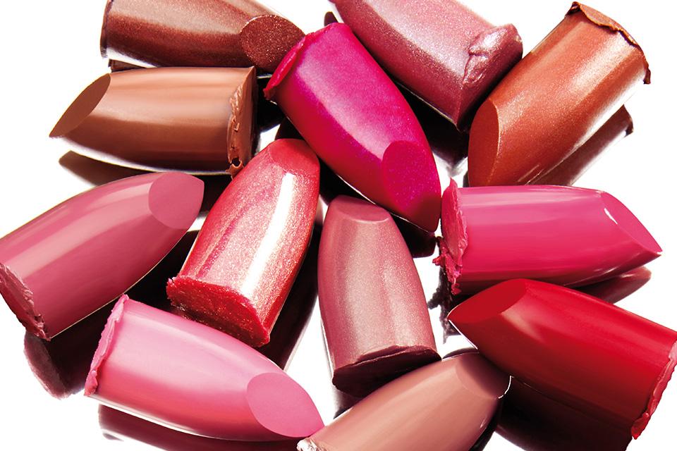 A collection of lipsticks.