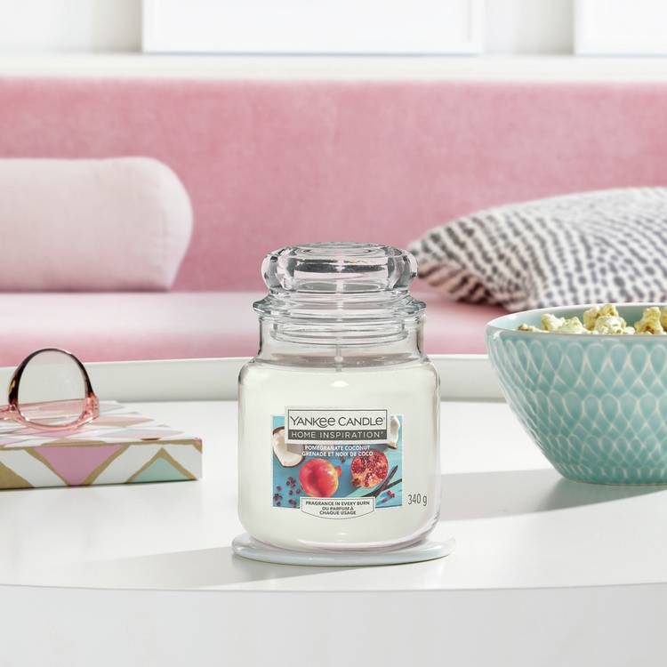 Yankee Home Inspiration Medium Candle - Pomegranate Coconut 0