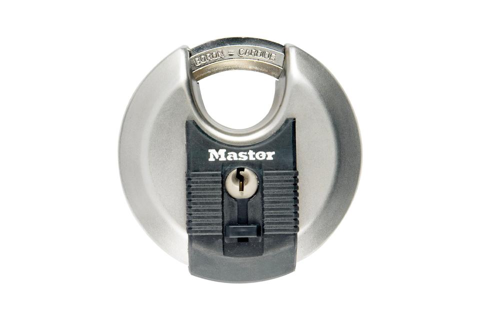 Master Lock Stainless Steel Padlock 4 Keys.