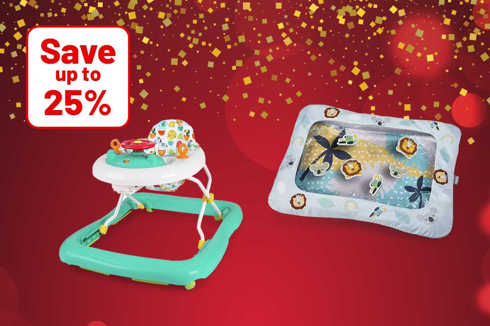 Save up to 25% on selected baby gifts this Christmas.