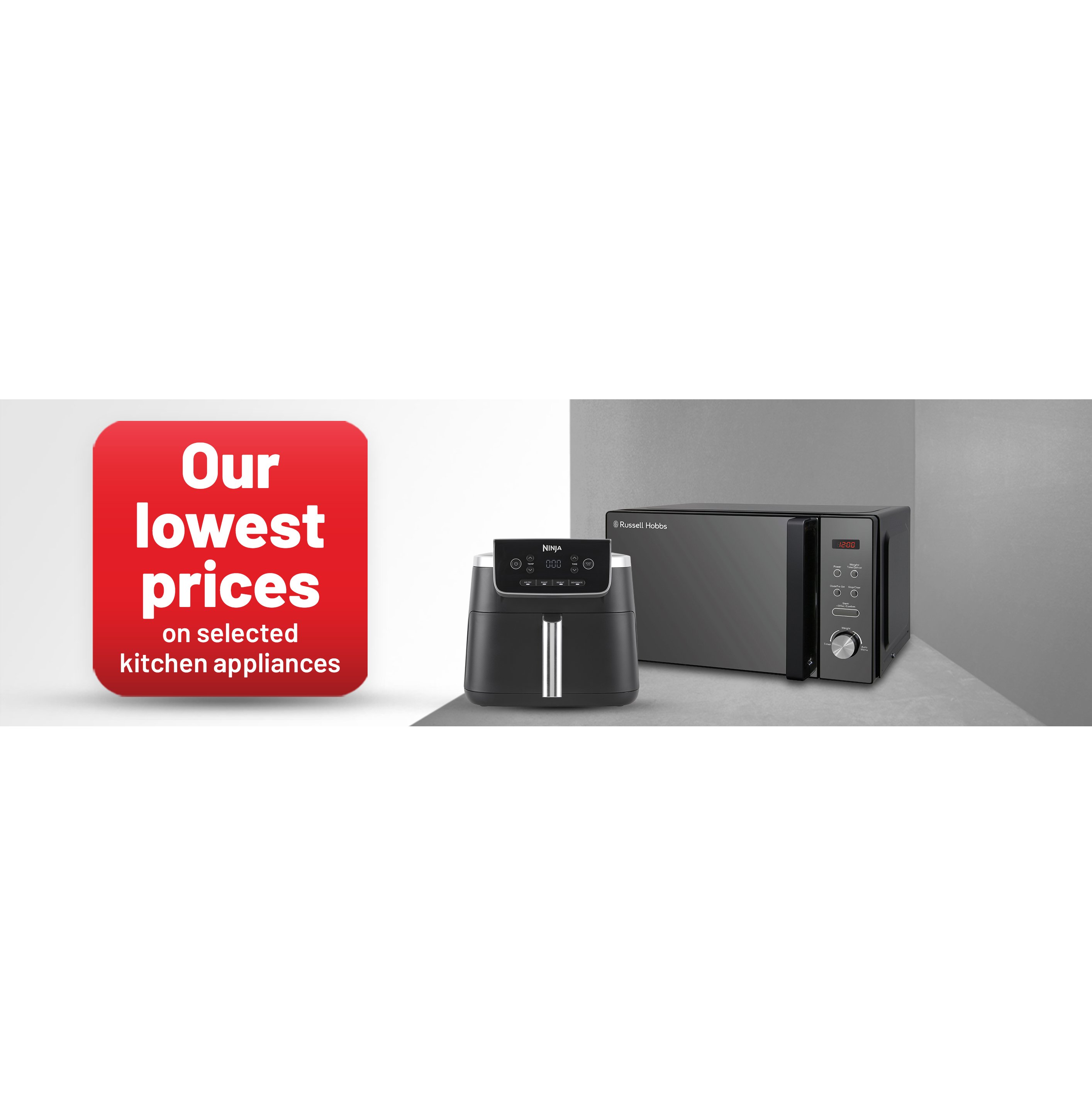 Our lowest prices on selected kitchen appliances.