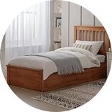 Ottoman and storage.