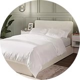 Ottoman and storage.