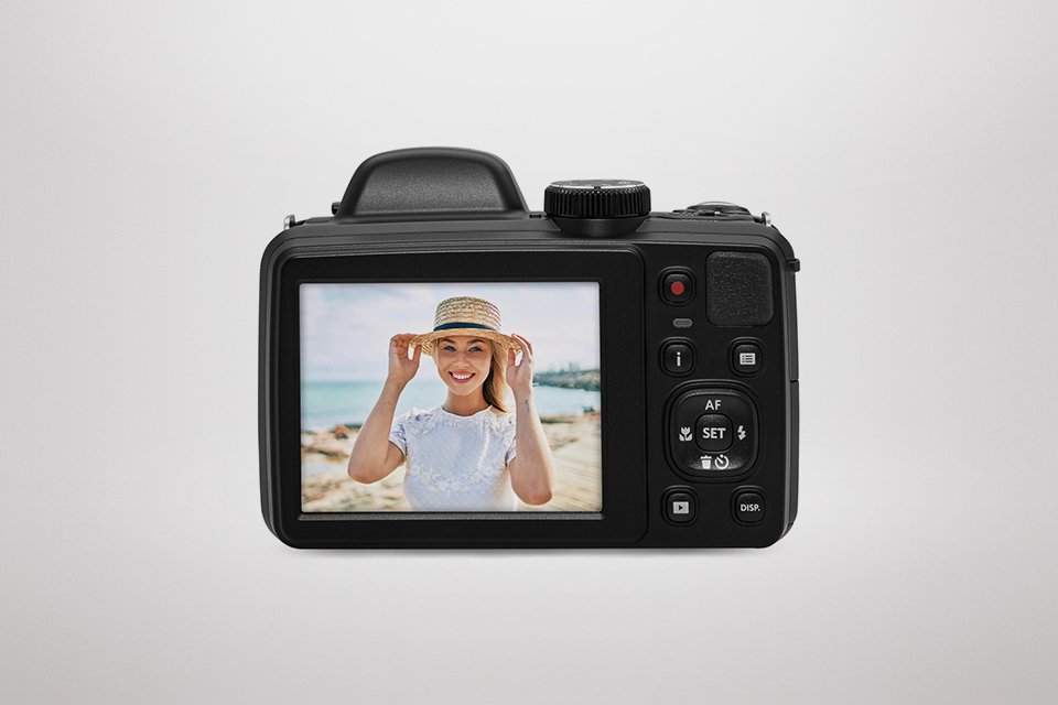 KODAK PIXPRO AZ425 20MP 42x Zoom Bridge Camera - Black.