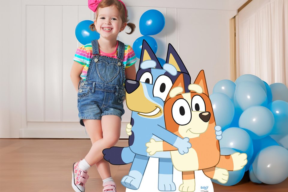 Star Cutouts Bluey and Bingo Cardboard Cutout.