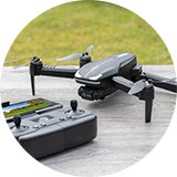 Menkind RED5 Titan GPS FPV 720MP Camera Drone - Blue.