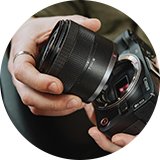 Canon EOS R50 V Mirrorless Camera with RFS 14-30mm Lens Kit.