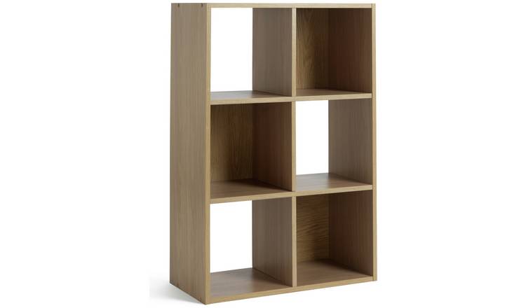 Buy Argos Home Squares 6 Cube Storage Unit Oak Effect Bookcases And Shelving Argos