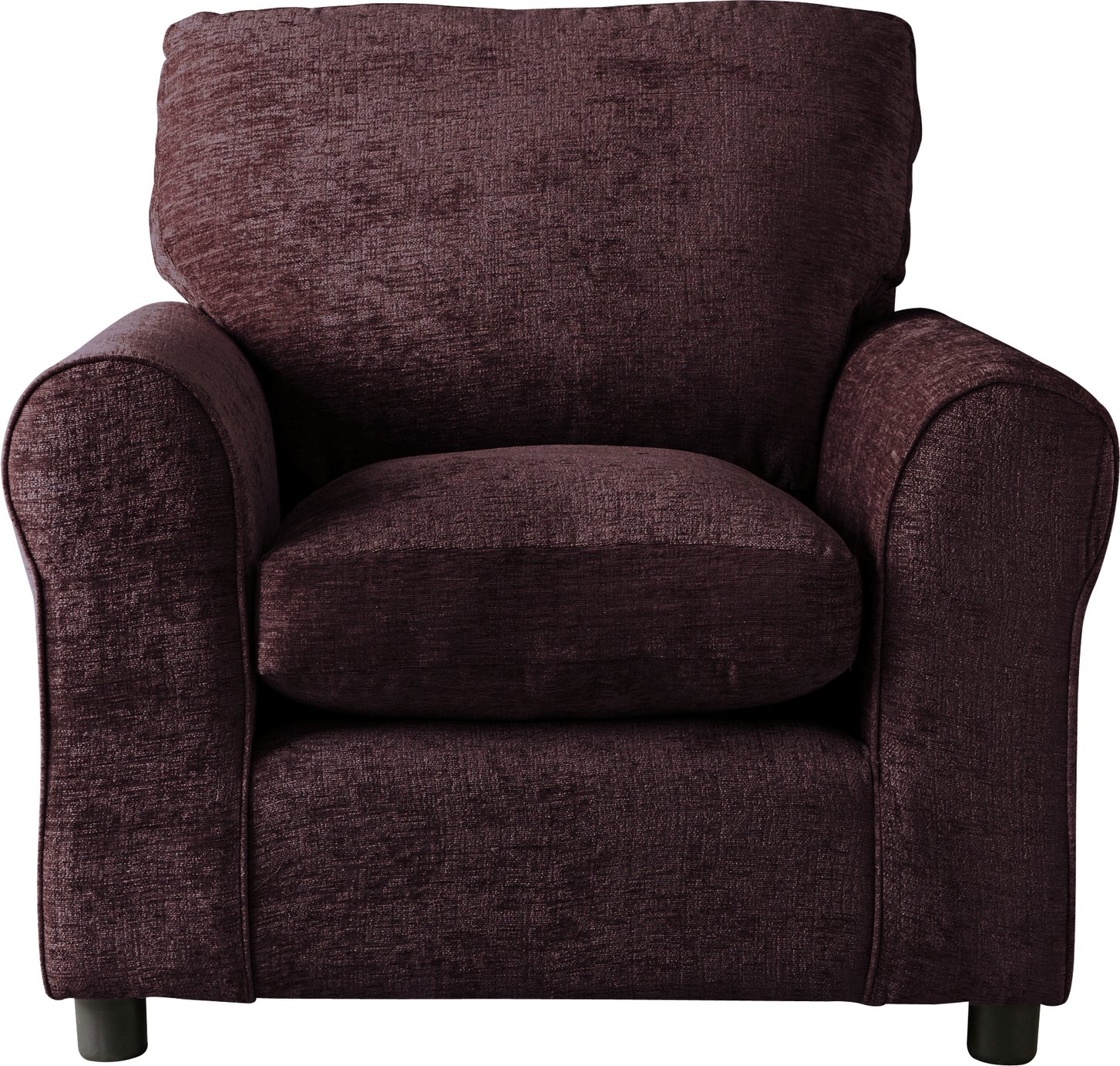 Argos Home Tessa Fabric Chair - Chocolate