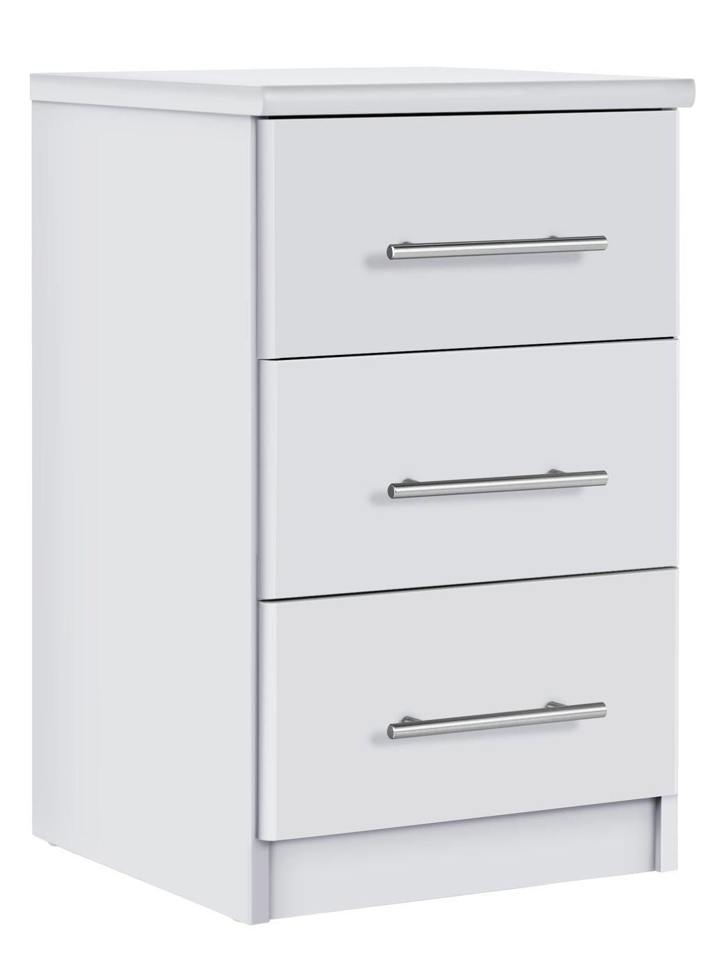 Argos Home Normandy 3 Drawer Bedside Table - White
