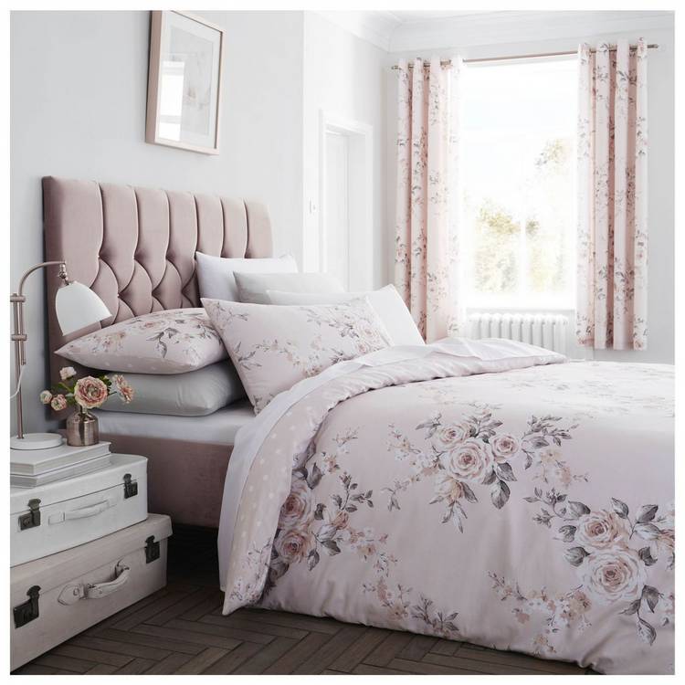 Catherine Lansfield Canterbury Blush Bedding Set- King size 0