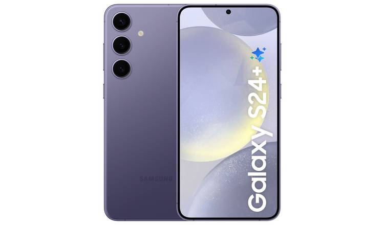 SIM Free Samsung Galaxy S24+ 5G 256GB AI Mobile Phone Violet