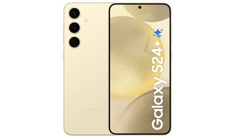 SIM Free Samsung Galaxy S24+ 5G 256GB AI Mobile Phone Yellow
