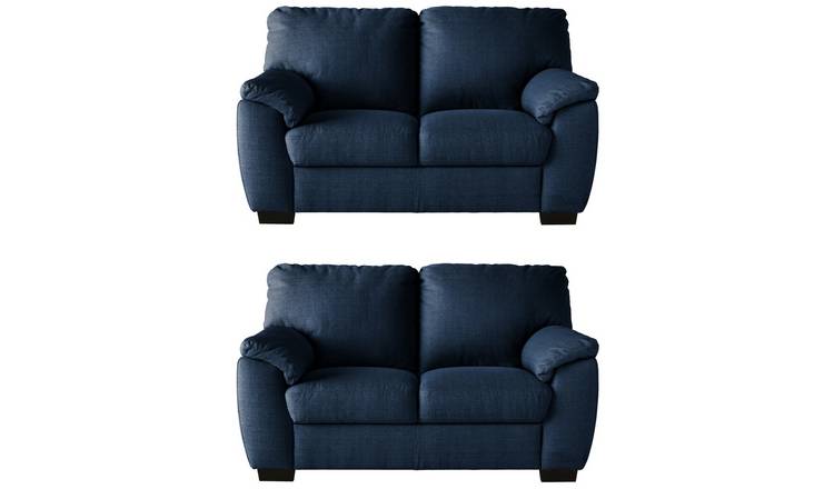 Argos leather deals 2 seater sofa