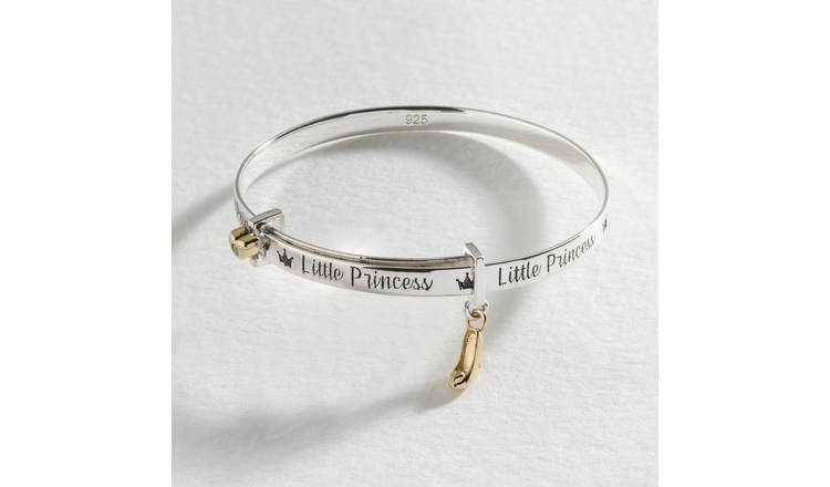 Revere Sterling Silver Little Princess Baby Bangle 