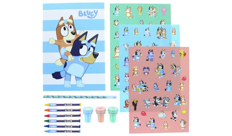 Bluey Stick & Stamp Stationery Set