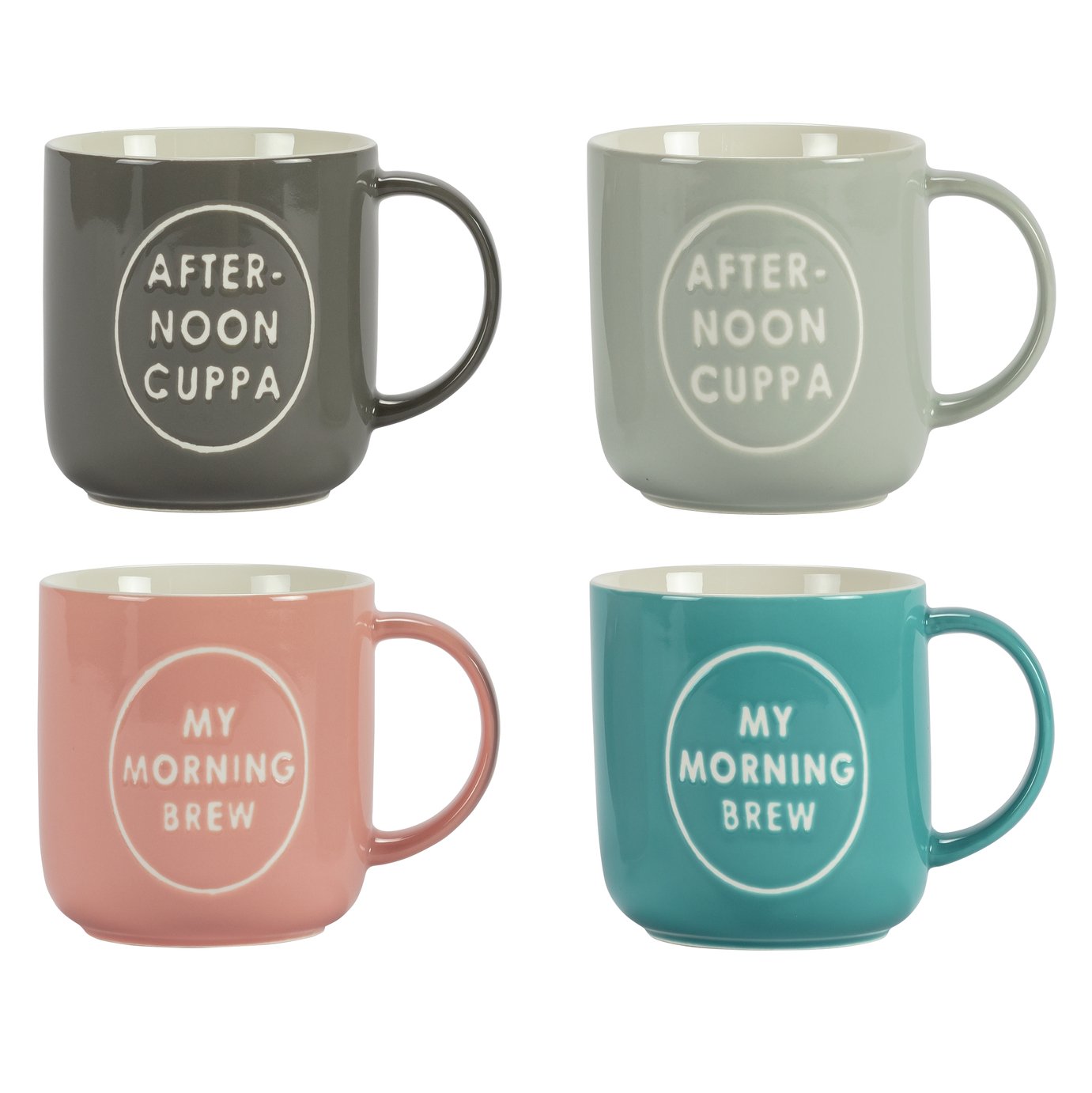 Argos Home Set of 4 Make a Brew Mugs Review