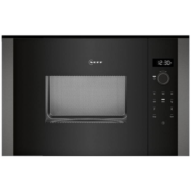 Neff HLAWD23G0B 800W Built In Microwave - Graphite Grey 0