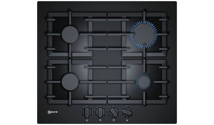 Neff T26CS49S0 Glass Gas Hob - Black