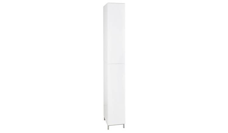 Gloss white shop tallboy