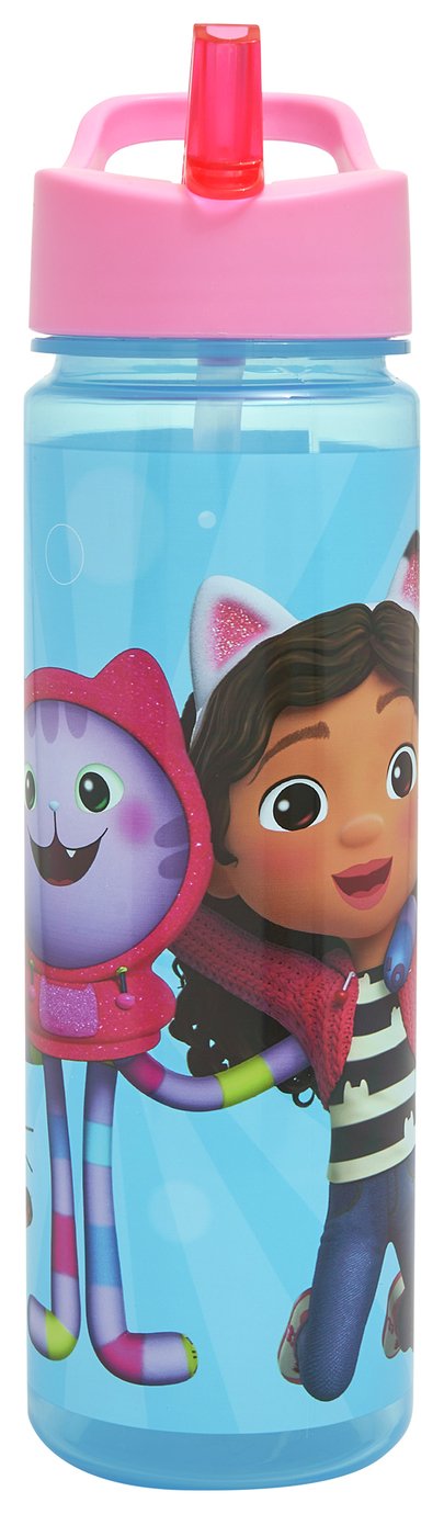 Gabby's Dollhouse Blue & Pink Sipper Water Bottle - 600ml