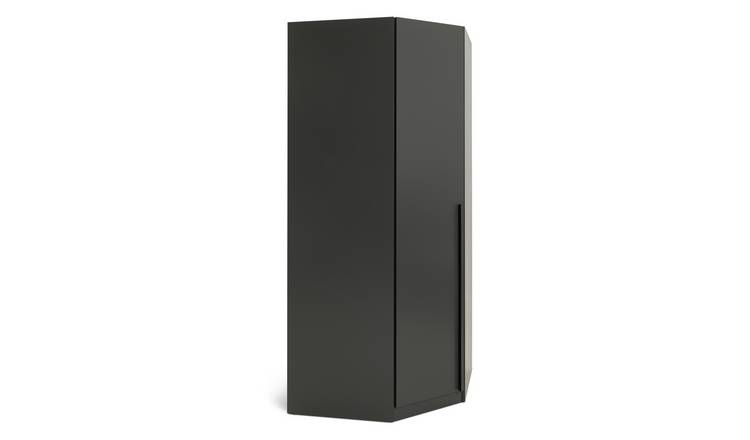 Habitat Munich Corner 1 Door Wardrobe - Anthracite