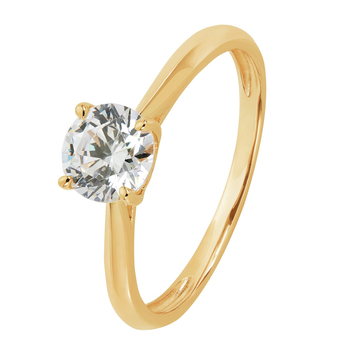 Buy Revere 9ct Gold Cubic Zirconia 