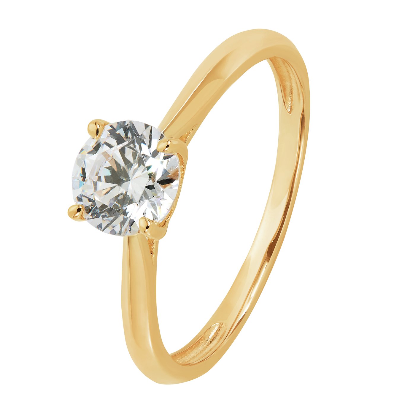 Revere 9ct Gold Cubic Zirconia Solitaire Ring Review