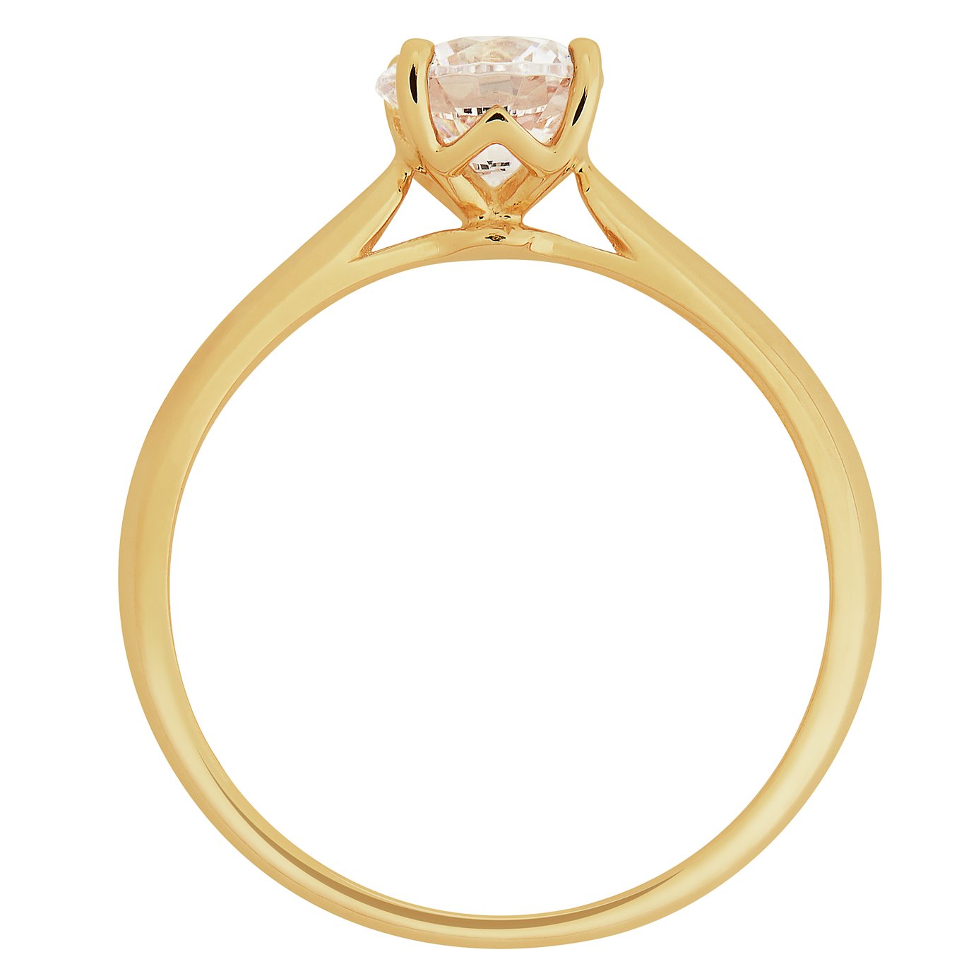 Revere 9ct Gold Cubic Zirconia Solitaire Ring Review