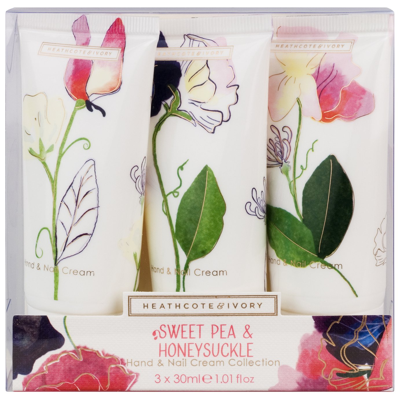 Sweet Pea and Honeysuckle Hand and Nail Cream Collection Review