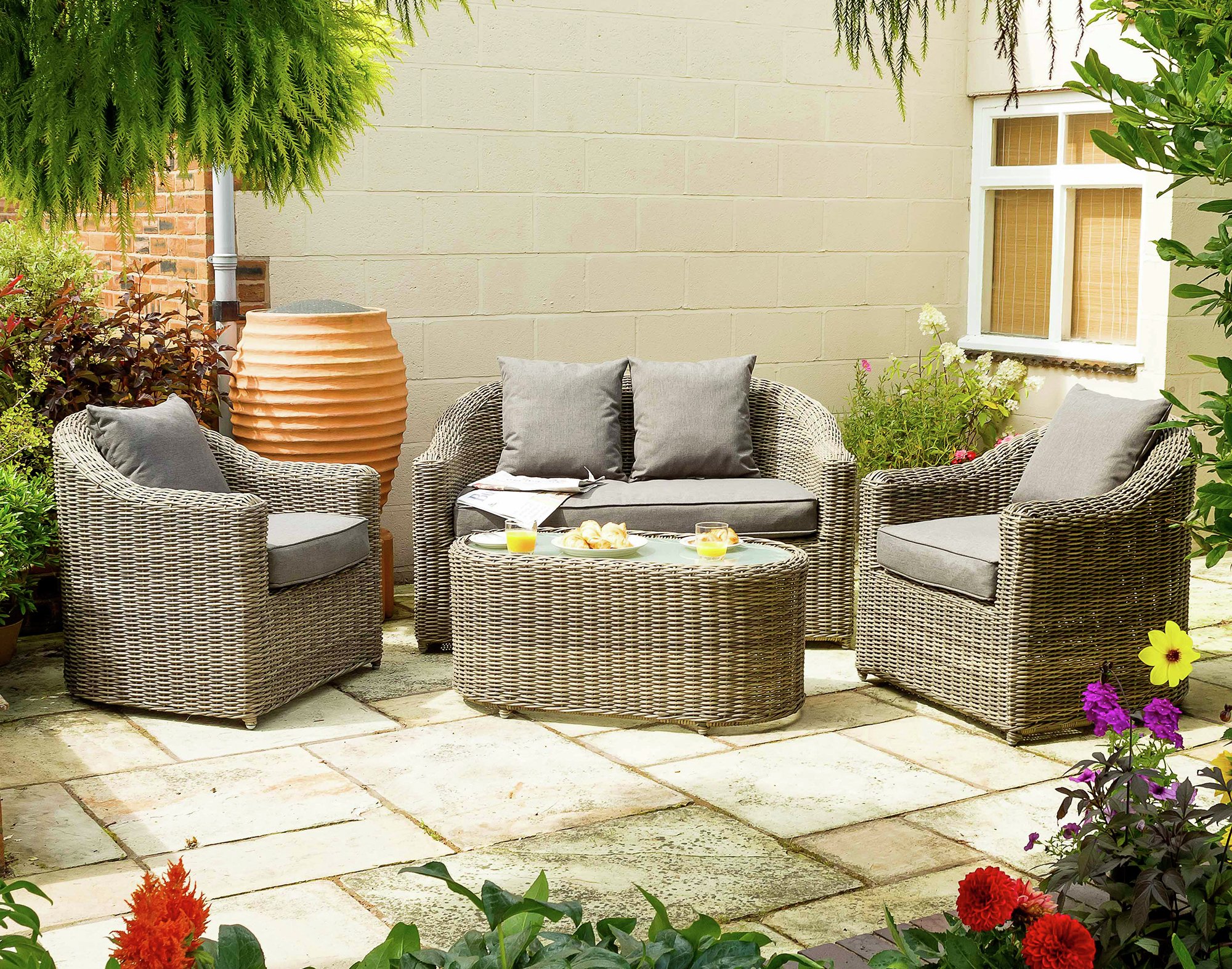 Bunbury Rattan Garden Sofa Set at Argos Reviews