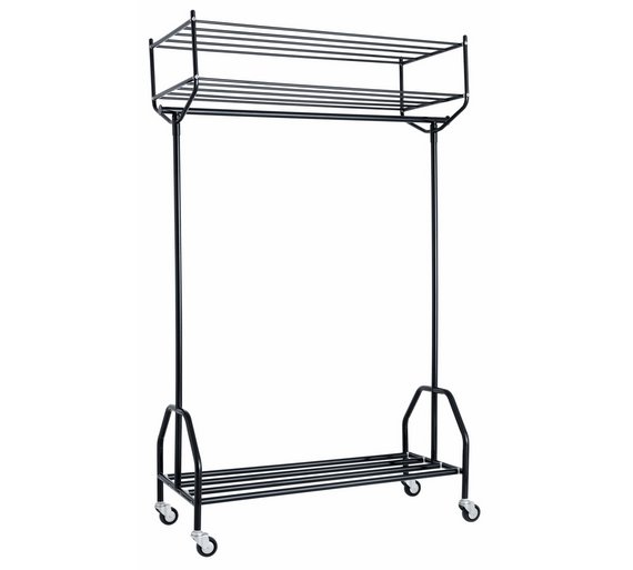 Buy Habitat Alexis Black Metal Clothes Rail at Argos.co.uk - Your ...