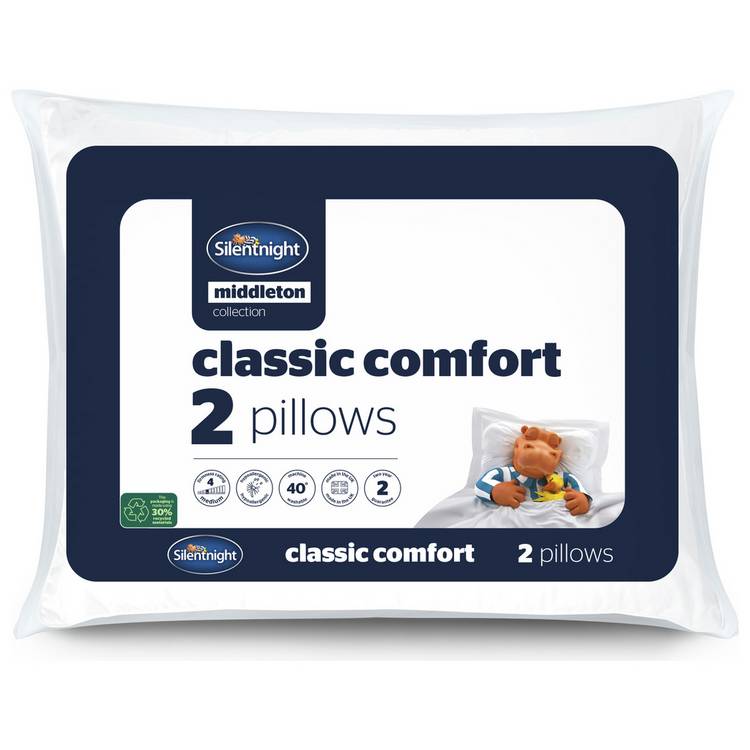 Silentnight Middleton Classic Comfort Medium Pillow - 2 Pack 0