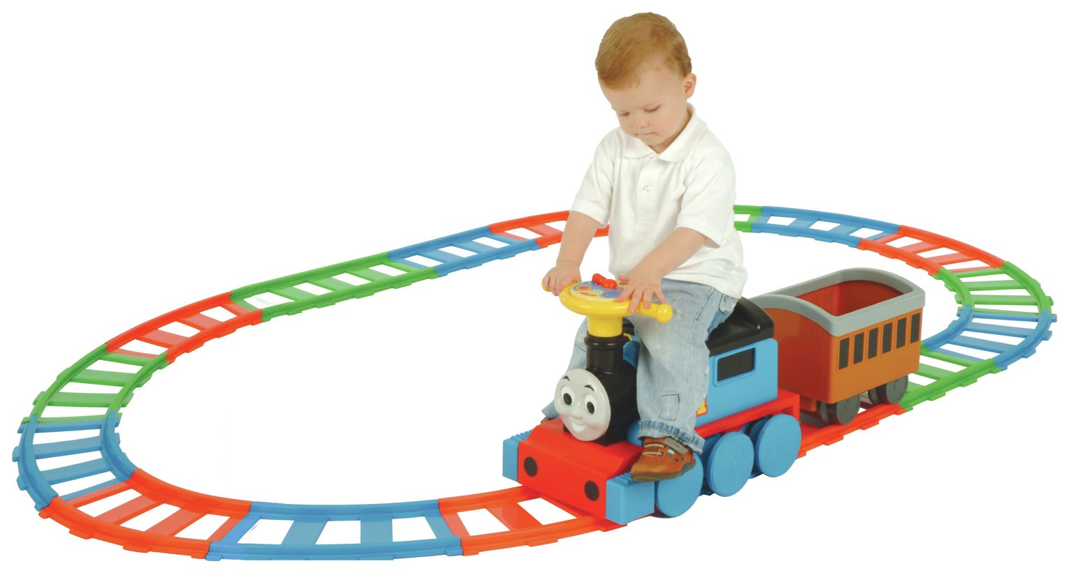 thomas the tank ride on train with tracks