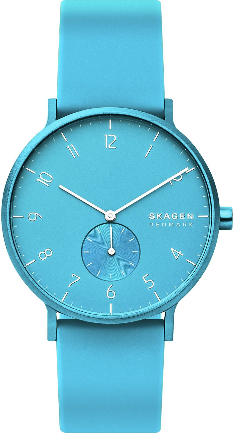 Skagen Kulor Neon Blue Silicone Strap Watch 3951510 Argos