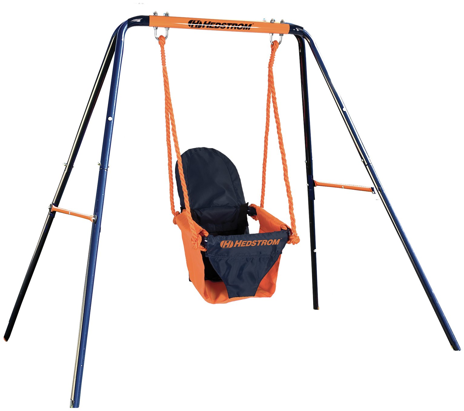 Hedstrom Folding Toddler Swing - Blue and Orange