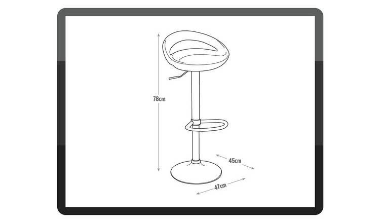 Argos bar clearance stools white