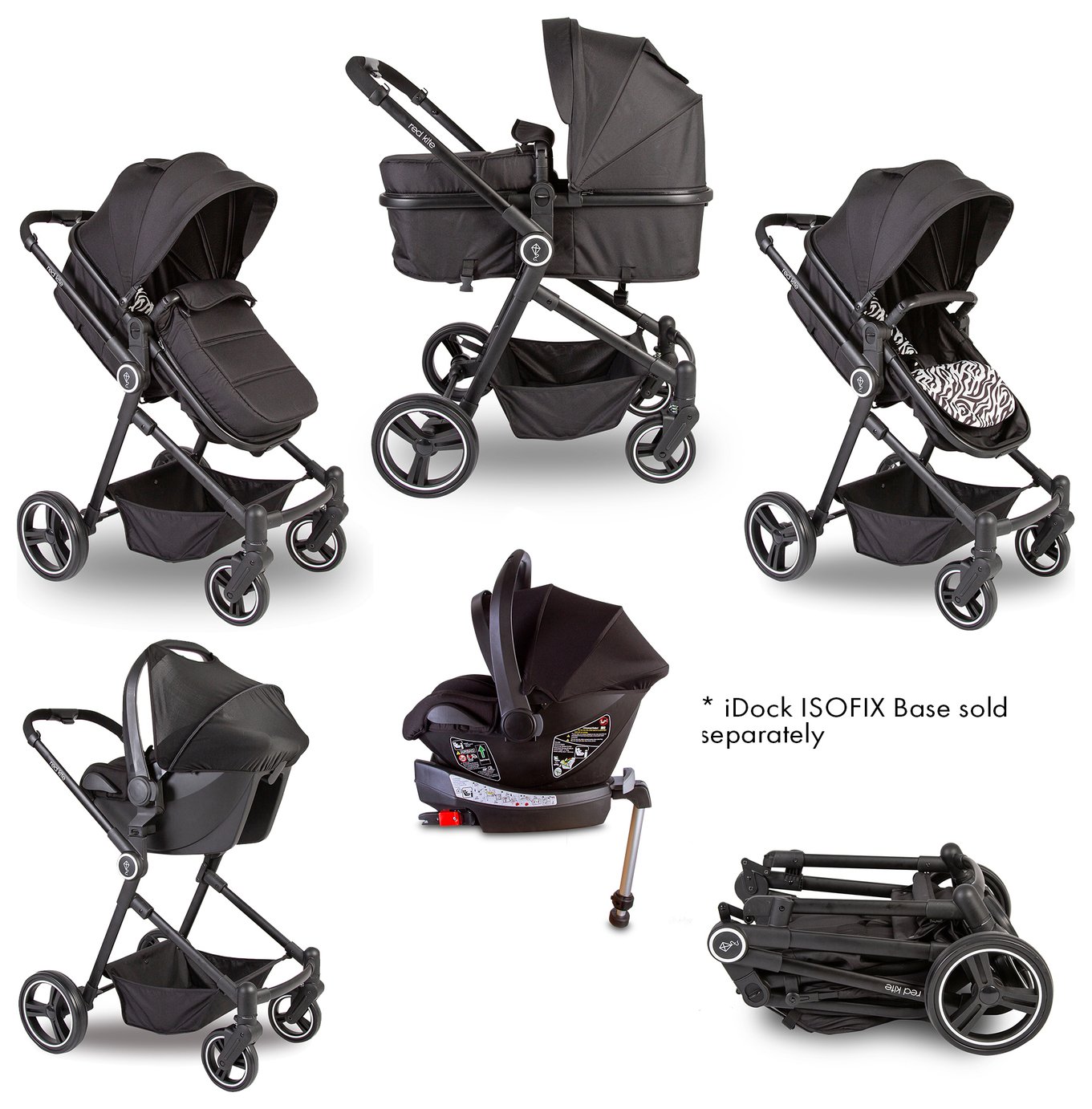 Red Kite Push Me Savanna i Travel System - Zebra