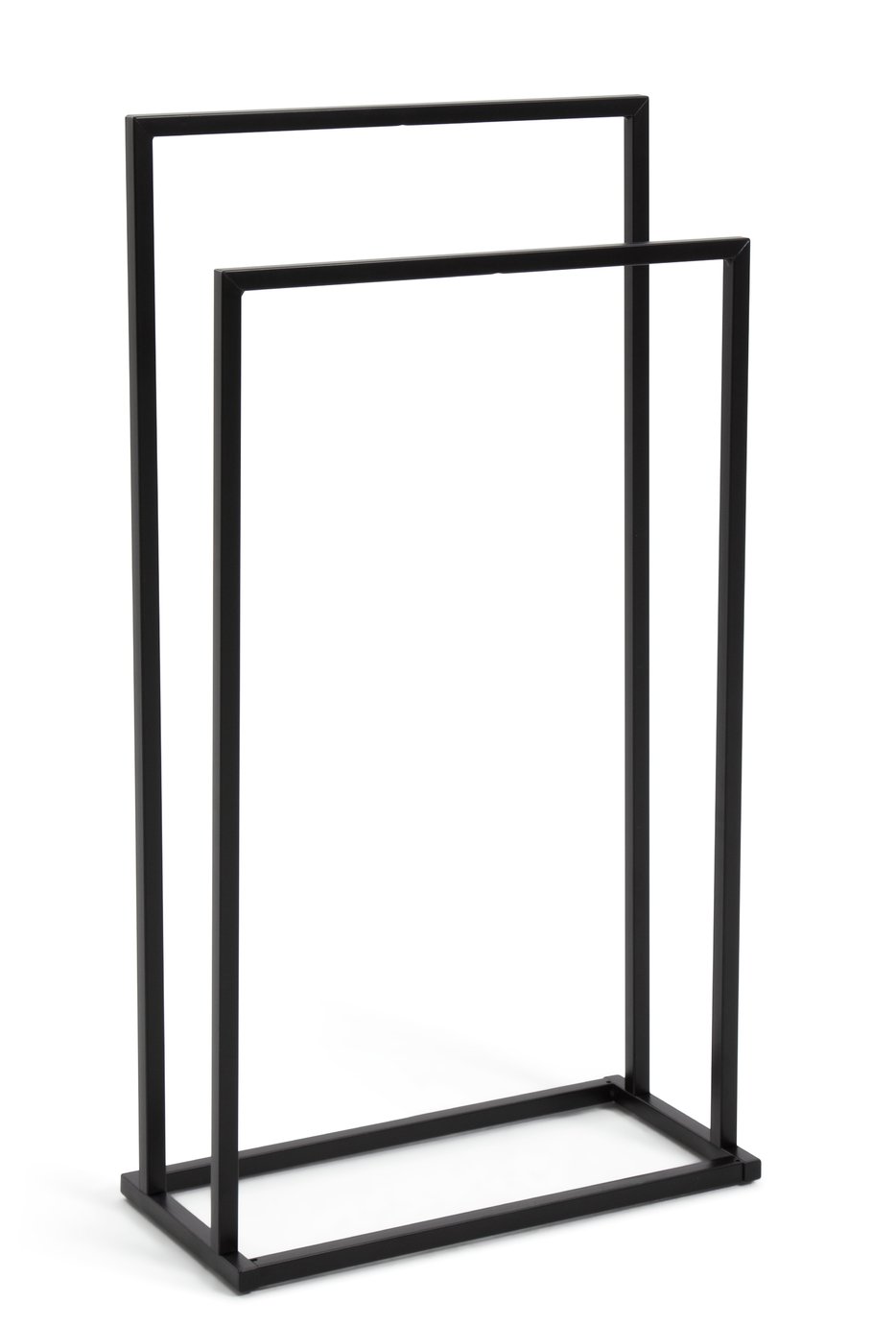 Habitat 2 Tier Freestanding Towel Rail - Black