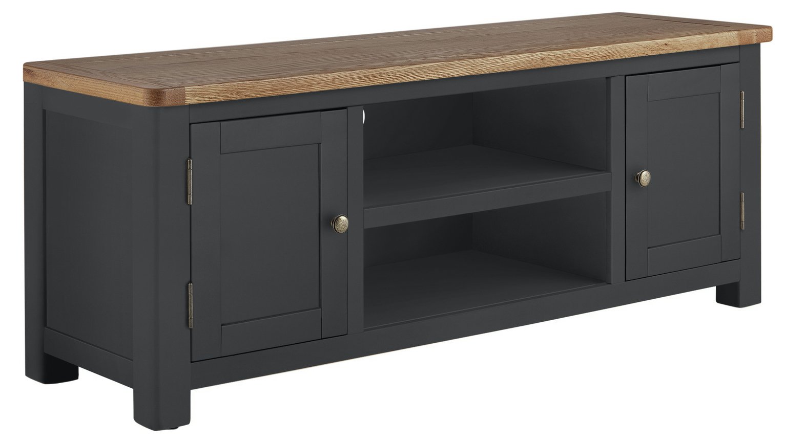 Habitat Kent 2 Door TV Unit - Dark Grey