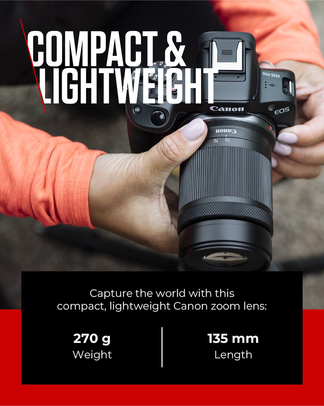Buy Canon RF-S 55-210mm f/5-7.1 IS STM Lens | Camera lenses | Argos