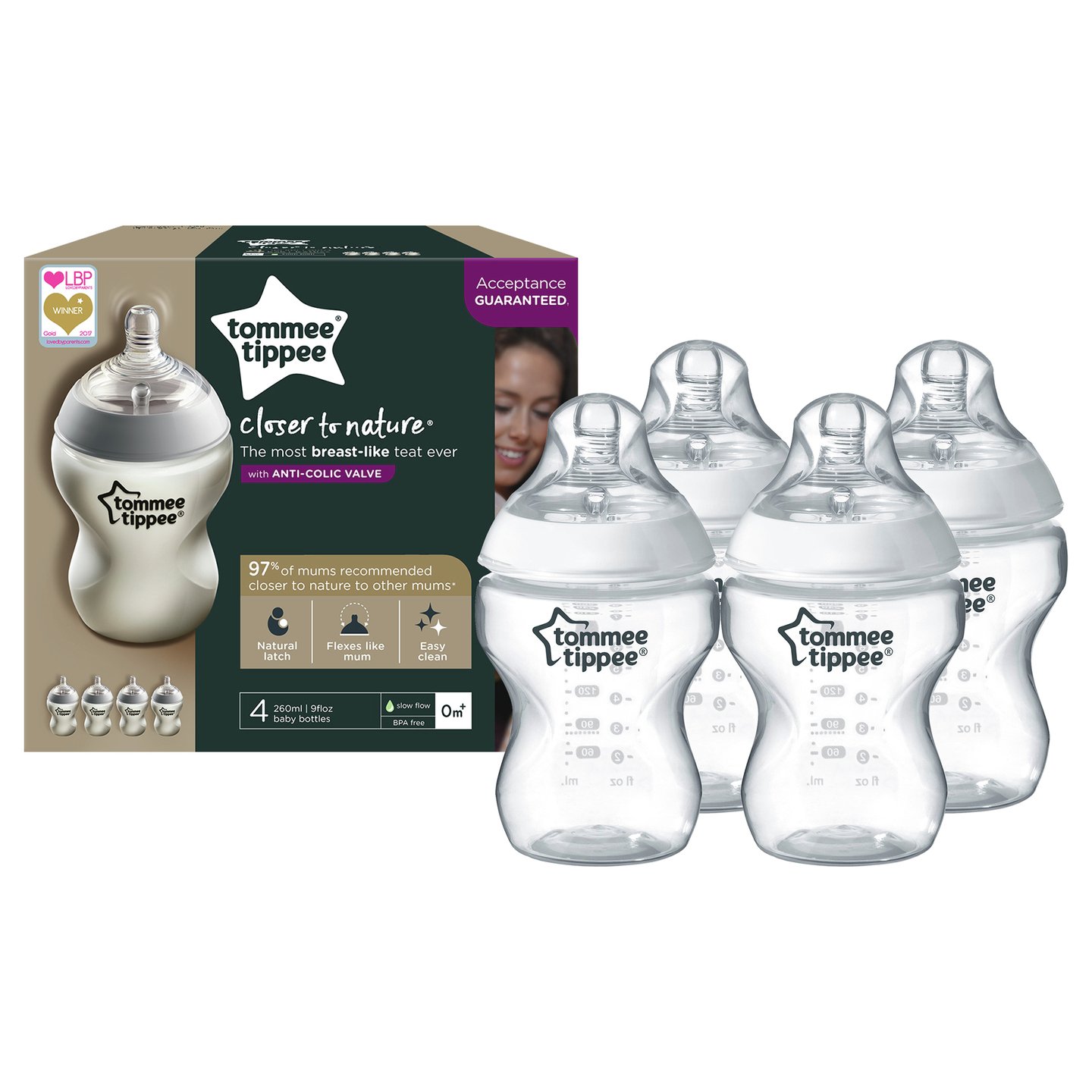 tommee tippee bottles 4 pack