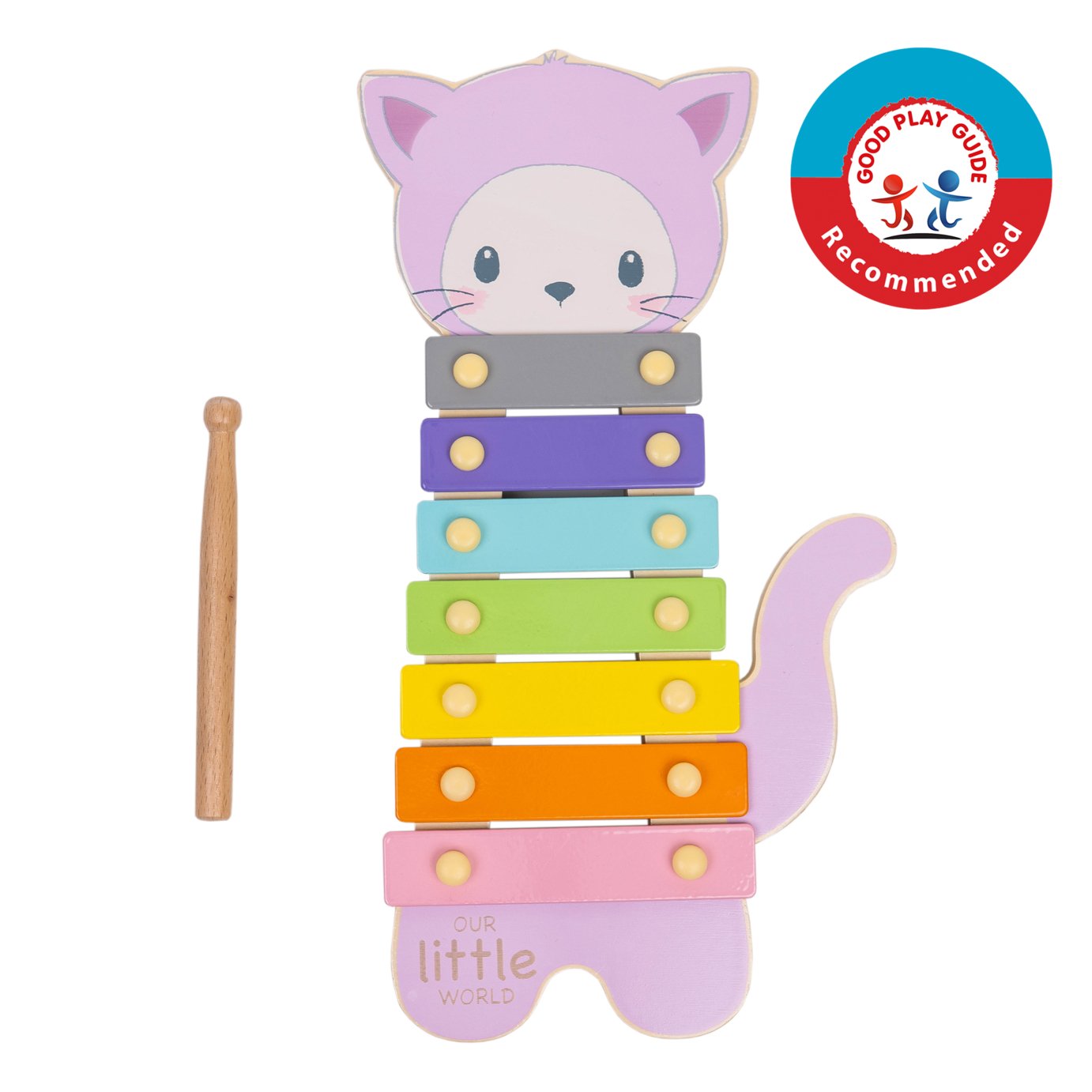 Our Little World Wooden Sensory Cat Xylophone