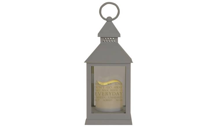 Buy Thoughts Of You Graveside Lantern - Grey | Novelty lights | Argos