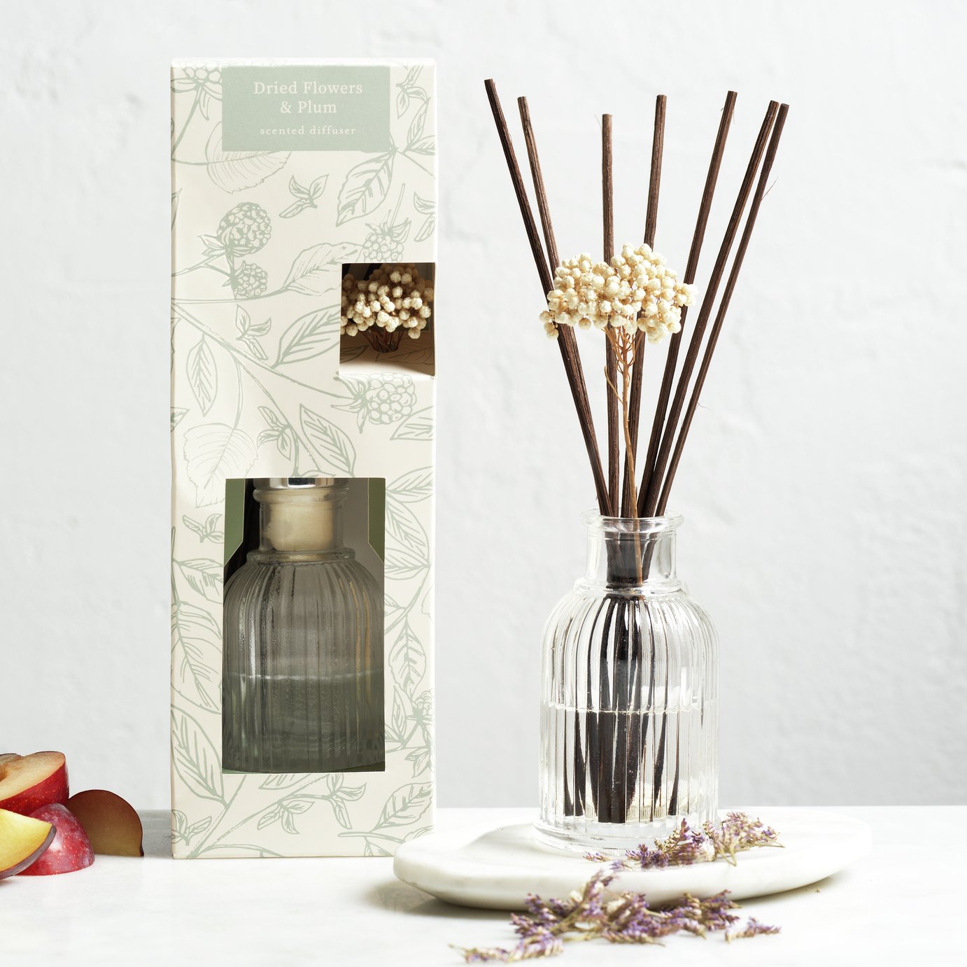 Argos Home Scented Reed Diffuser - Dried Flowers & Plum